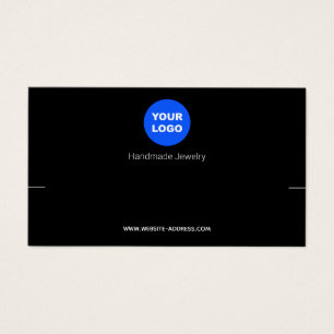 Zwart Toevoegen Logo Kettingen armbandweergave Visitekaartje