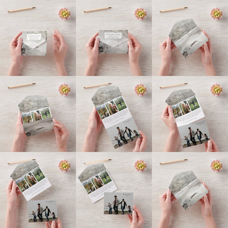 Zwart Toile Foto Drievouw Alles in Een Kaart