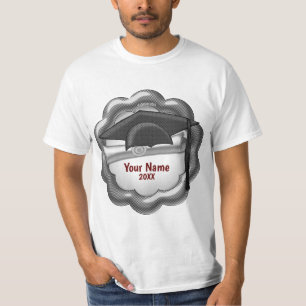 Zwart Tone Afstudeerder Pet custom T-shirt
