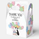 Zwart Tri Kleur Aussiedoodle Verjaardag Bedankt Bedankdoosjes (Geopend)