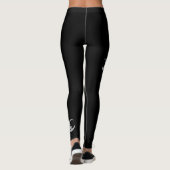 Zwart Triple Moon Goddess Solstice Comfortabel Leggings (Achterkant)