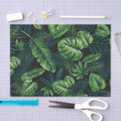 Zwart tropisch patroon tissuepapier (Craft)