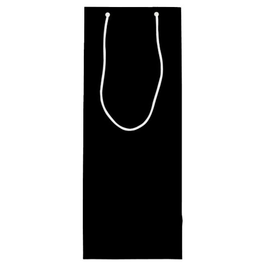 Zwart Trouwpak en Stropdas Groomsman Voorstel Wijn Cadeautas (Achterkant)