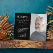 Zwart Vader van Bruid Foto Memorial Bruiloft Fotoplaat (Zijkant)