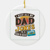 Zwart - Vaderdag Beste vader ter wereld Keramisch Ornament (Achterkant)