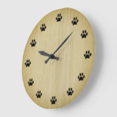 Zwart verf afdrukken als getallen Rustige houten a Grote Klok (Hoek)