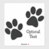 Zwart verfdrukken Ontwerpcontour Sticker (Vel)