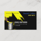 Zwart verfpenseel Visitekaartje (Voorkant)