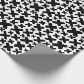 Zwart verfspatroon cadeaupapier (Hoek)