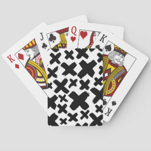 Zwart verfspatroon pokerkaarten
