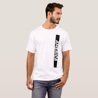  zwart verticaal banner T-shirt