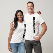 zwart verticaal banner T-shirt (Unisex)