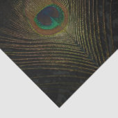 Zwart Victoriaans Wallpapier en pacock Tissuepapier (Detail)