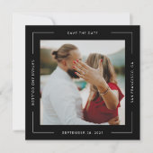 Zwart vierkant Alle rond Lijst Tekst opslaan Datum (Voorkant)