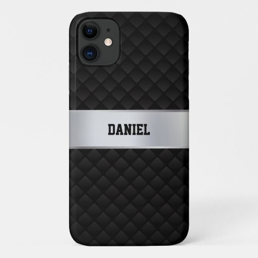Zwart vierkant Case-Mate iPhone case (Achterkant)