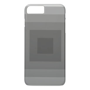 Zwart vierkant geometrisch iPhone 8 plus / 7 plus hoesje