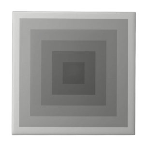 Zwart vierkant geometrisch tegeltje
