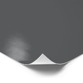 Zwart Vierkant Monogram Constructie Logo Donkergri Perfect Poster (Hoek)