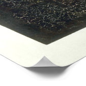 Zwart vierkant poster (Hoek)