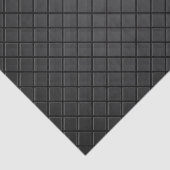 Zwart vierkant rasterpatroon tissuepapier (Detail)