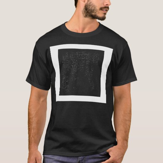 Zwart vierkant t-shirt (Voorkant)