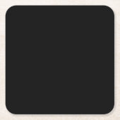 Zwart Vierkante Kartonnen Onderzetter (Voorkant)