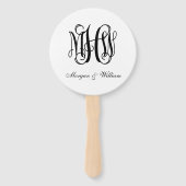 Zwart vinscript monogram B&G DIY BG Handwaaier (Voorkant)