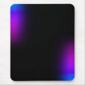 Zwart Violet gradiëntgloed Muismat (Voorkant)