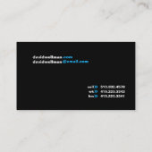 Zwart Visitekaartje (Achterkant)