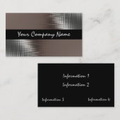 Zwart Visitekaartje bekijken in de wolvorm (Voorkant / Achterkant)