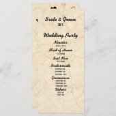 Zwart Vist Lovers Trouwprogramma Programma (Voorkant / Achterkant)