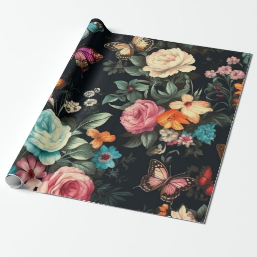 Zwart Vlinder  Decoupage Tissue Papier (Uitgerold)