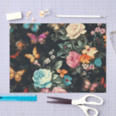 Zwart Vlinder Decoupage Tissue Papier (Craft)