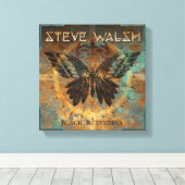 Zwart Vlinder Kunstwerk op Canvas (Insitu (Houten vloer))