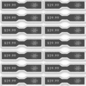 Zwart Voeg je Logo sieraden Label Barbell Label to (Voorkant)