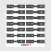 Zwart Voeg je Logo sieraden Label Barbell Label to (Vel)