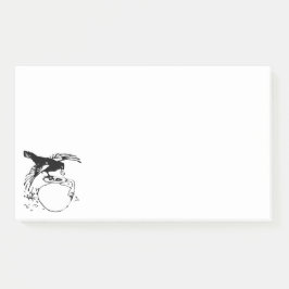 Zwart vogel De raven sticky Post-it Notes