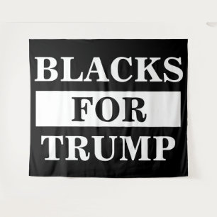 Zwart voor Trump Wandkleed