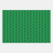 Zwart vraagteken 3D Inpakpapier Vel (Voorkant 3)