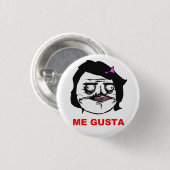 Zwart Vrouw Gusta Comic Rage Face Meme Ronde Button 3,2 Cm (Voorkant /achterkant)