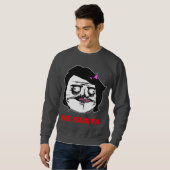 Zwart Vrouw Gusta Comic Rage Face Meme Trui (Voorkant volledig)