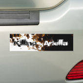 Zwart vuur bumpersticker (Op auto)