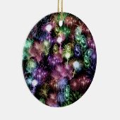 Zwart vuurwerk keramisch ornament (Rechts)