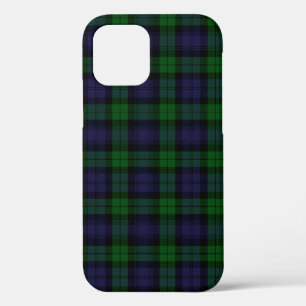 Zwart Watch Tartan Schotse Ruit iPhone 12 Hoesje