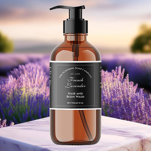 Zwart Waterdichte Cosmetica Label 2 "x 6"