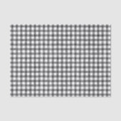 Zwart Waterverf Gingham-weefselpapier Tissuepapier (Voorkant)