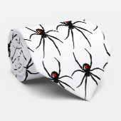 Zwart weduwnaar stropdas (Opgerold)