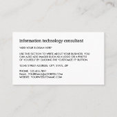 Zwart Wi-Fi Logo, Informatie Technologie, Computer Visitekaartje (Achterkant)