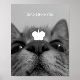 Zwart-wit 17yro-kat poster