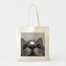 Zwart-wit 17yro-kat tote bag